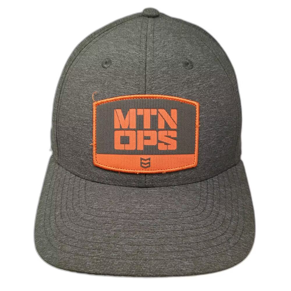 MTN OPS Snapback Hat Green Orange OS Adjustable Embroidered Patch Structured